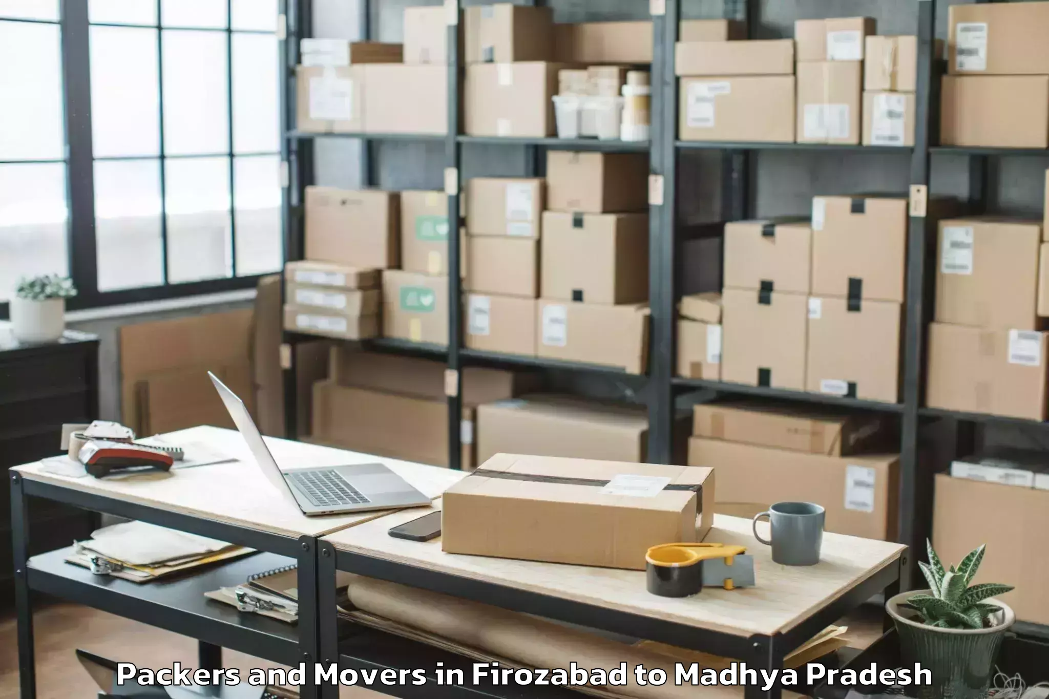 Reliable Firozabad to Kailaras Packers And Movers